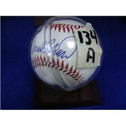 CHOICE on 3 Autographed Baseballs with Certificates in Individual Display Cases: B Frank Robinson (5