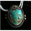 Image 1 : Size 12 Men's Turquoise Ring, Sterling Silver, Old Pawn (31)