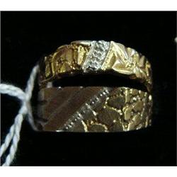 2 14K Gold Men's Rings with Diamonds Size 10 (31)