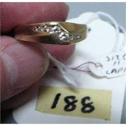 Size 11 Diamond Ring 14k Gold with 8 Diamonds (31)