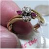 Image 1 : Ruby and Diamond Ring Size 8  (31)