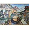 Image 1 : Original Oil Painting Attributed to German Painter, Fritz Moritz Image size: 24" x 36"  circa 1955-5