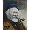 Image 1 : Original Oil Painting by Bruce Bond 1967, "Burl Ives"  16" x 20" Image size (67)