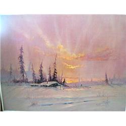 Scott McDaniel "Winter Twighlight" 89/450   Image Size:  21 1/2" x 28 1/2"  (67)