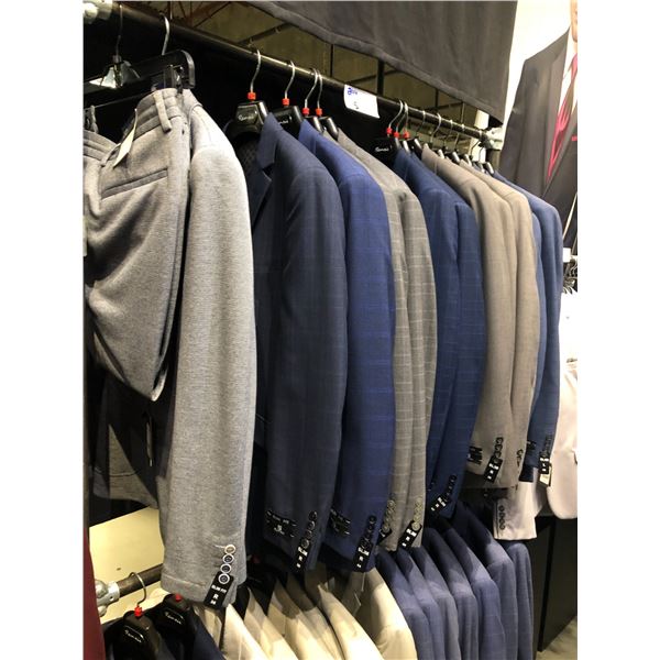 14 RENOIR SUIT JACKETS AND PANTS BLUE AND GREY MIXED SIZES