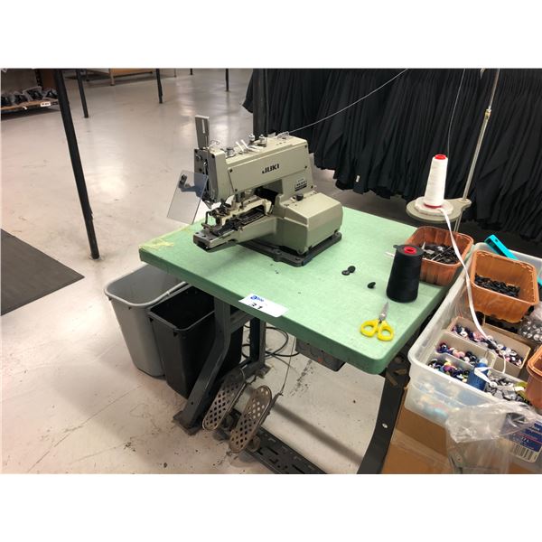 TOKYO JUKI INDUSTRIAL CO. LTD.  SEWING MACHINE MODEL Z032/MB-373 WITH BUTTONS AND MORE