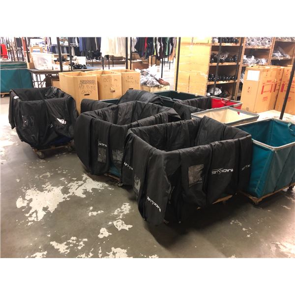9 MOBILE GARMENT BINS