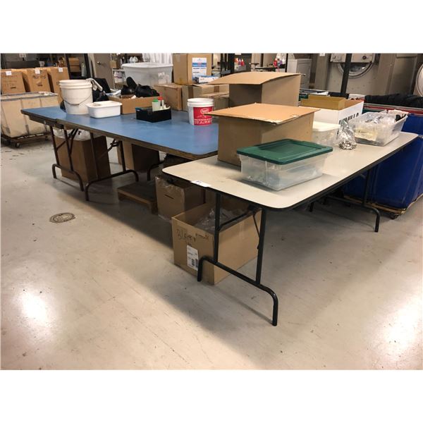 4 FOLDING UTILITY TABLES 6'