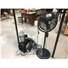 Image 1 : 3 MISC. FANS, SHARK IRON AND RADIOS