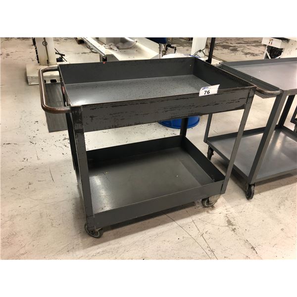 GREY MOBILE METAL UTILITY CART