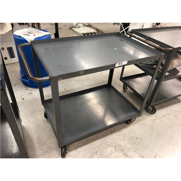 GREY MOBILE METAL UTILITY CART