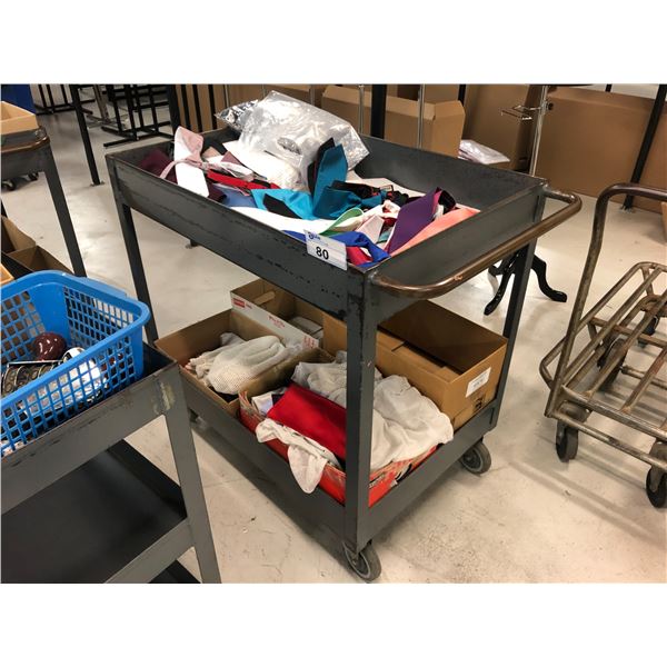 GREY MOBILE METAL UTILITY CART