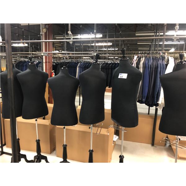 6 TORSO MANNEQUINS ON STANDS