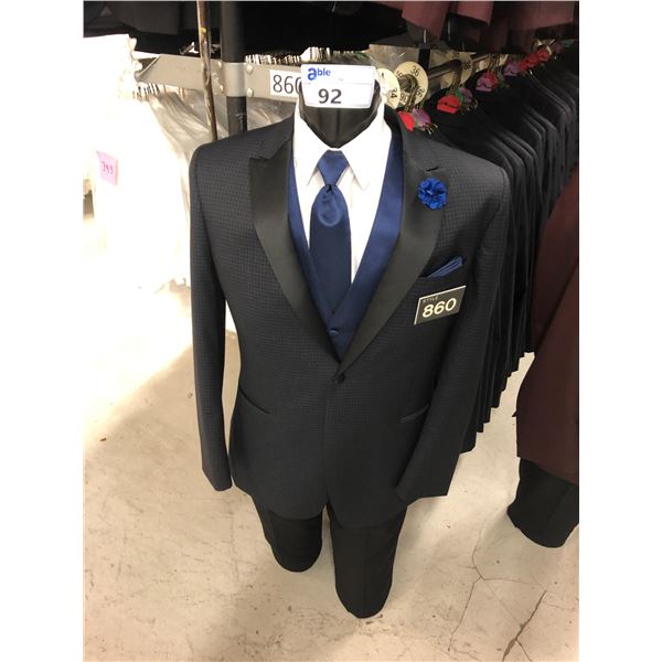 BLACK WOOL SUIT JACKET STYLE 860 APPROX 110 MIXED SIZES