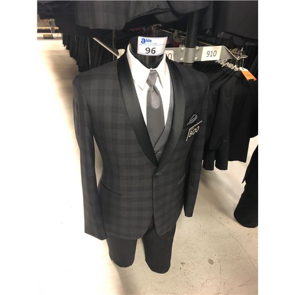 DARK GREY WOOL SUIT JACKET AND PANTS STYLE 800 APPROX 140 MIXED SIZES