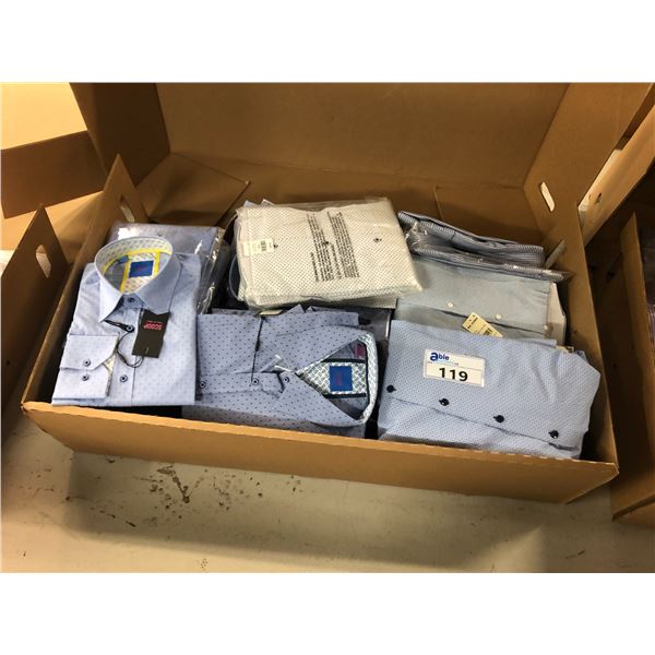 MIXED COLOUR MENS DRESS SHIRTS VARIOUS SIZES APPROX 35 SHIRTS