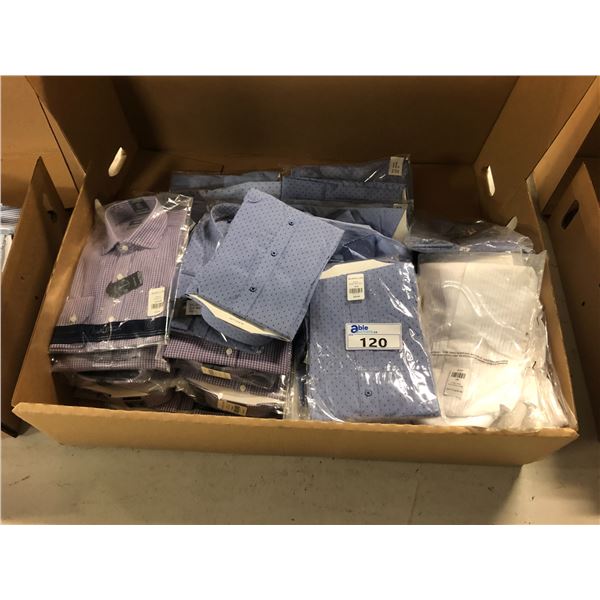 MIXED COLOUR MENS DRESS SHIRTS VARIOUS SIZES APPROX 35 SHIRTS