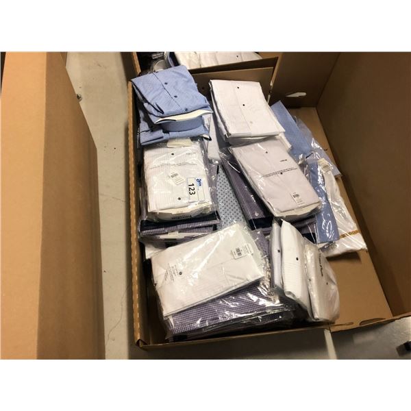 MIXED COLOUR MENS DRESS SHIRTS VARIOUS SIZES APPROX 35 SHIRTS