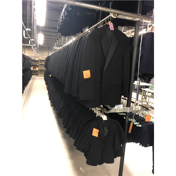 BLACK WOOL JACKETS APPROX 340 MIXED SIZES