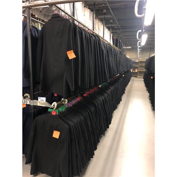 BLACK WOOL JACKETS APPROX 270 MIXED SIZES