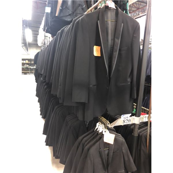 BLACK WOOL JACKETS APPROX 260 MIXED SIZES