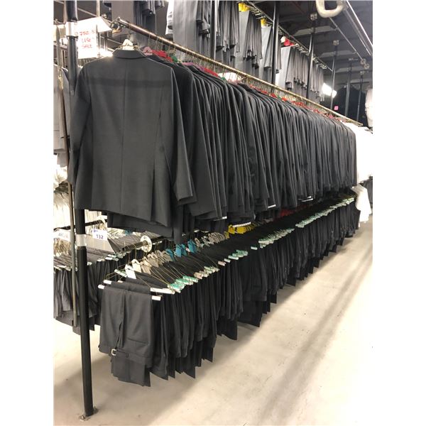 GREY WOOL JACKETS AND PANTS APPROX 140 MIXED SIZES