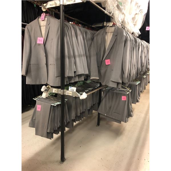 GREY WOOL JACKETS AND PANTS APPROX 120 MIXED SIZES