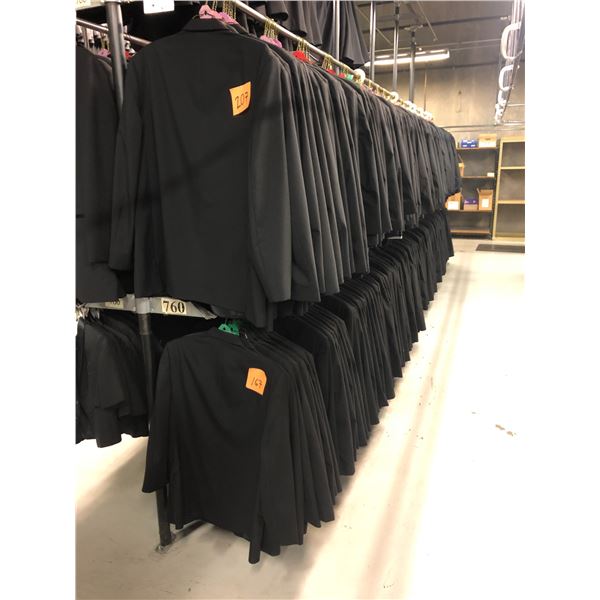 BLACK WOOL JACKETS APPROX 360 MIXED SIZES