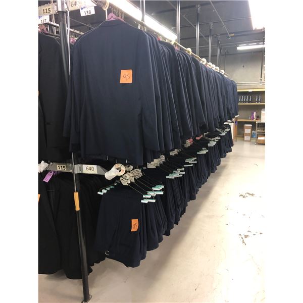 BLUE WOOL JACKETS AND PANTS APPROX 80 MIXED SIZES