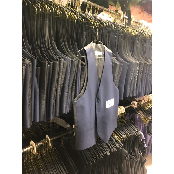 DARK BLUE/BLACK VESTS APPROX 120 MIXED SIZES