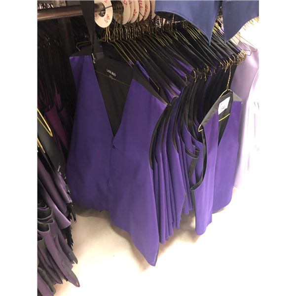ROYAL BLUE/BLACK VESTS APPROX 30 MIXED SIZES