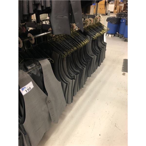 GREY/BLACK VESTS APPROX 100 MIXED SIZES