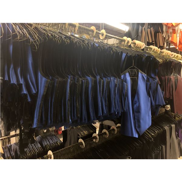 SAPPHIRE BLUE/BLACK VESTS APPROX 80 MIXED SIZES