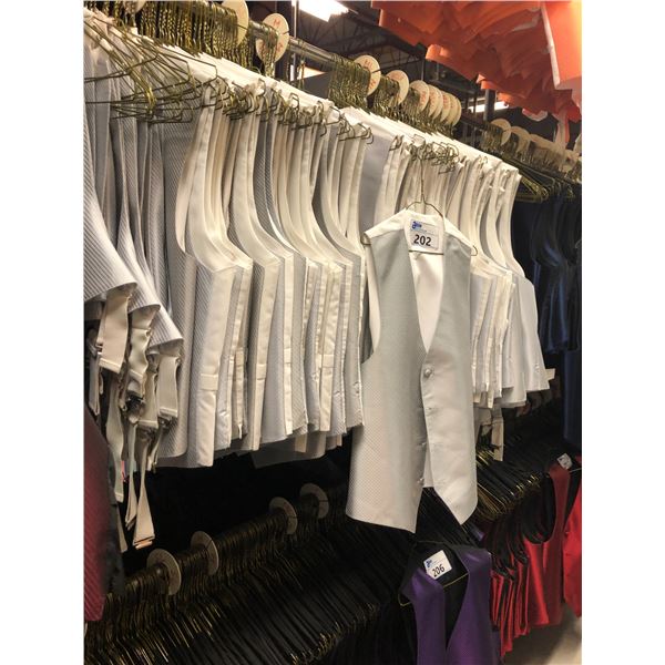 GREY VESTS APPROX 40 MIXED SIZES