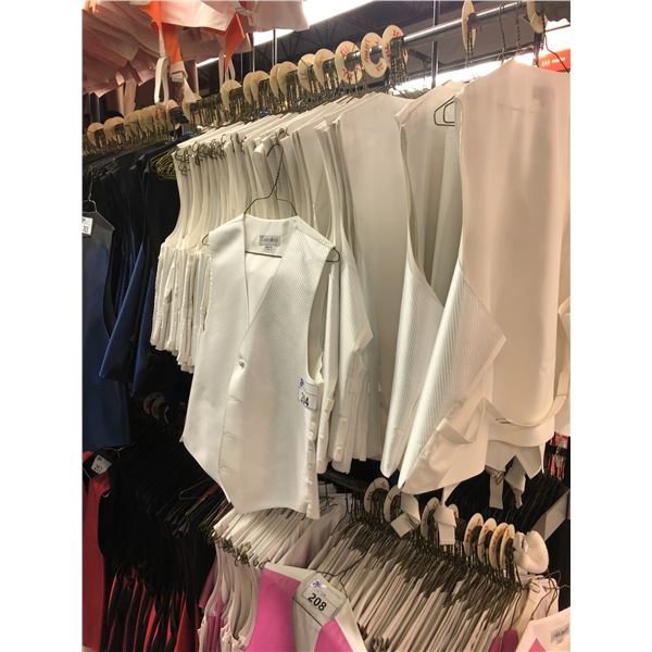 WHITE VESTS APPROX 35 MIXED SIZES