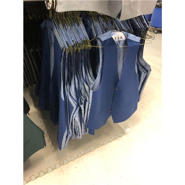 NAVY BLUE VESTS APPROX 30 MIXED SIZES