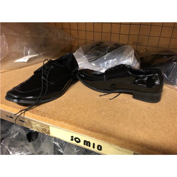13 COMPARTMENTS OF MEN'S FORMAL DRESS SHOES VARIOUS SIZES