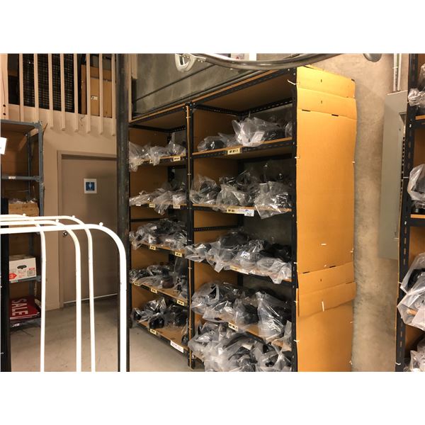 2 BAYS OF LIGHT WAREHOUSE RACKING