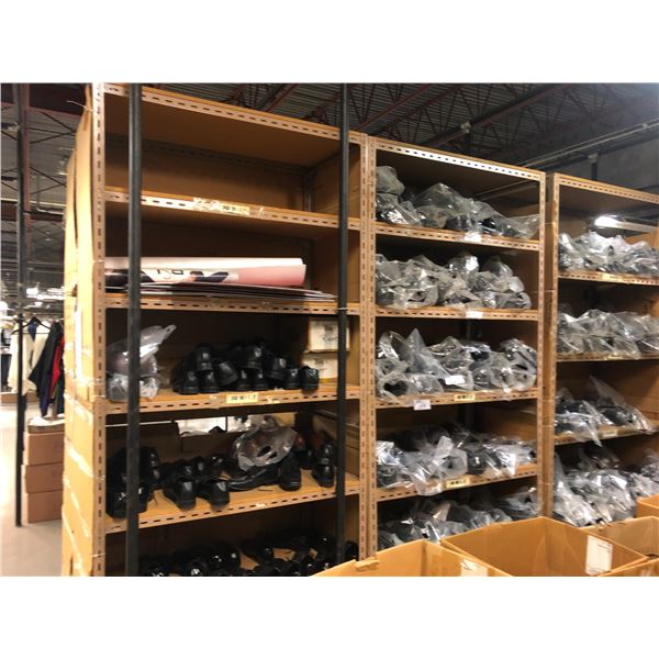 2 BAYS OF LIGHT WAREHOUSE RACKING