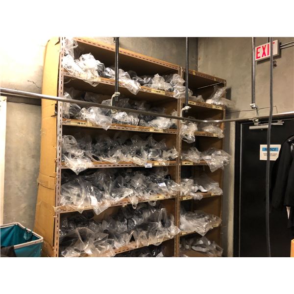2 BAYS OF LIGHT WAREHOUSE RACKING