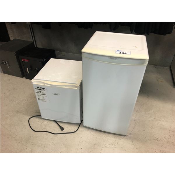 2 WHITE SMALL BAR FRIDGES