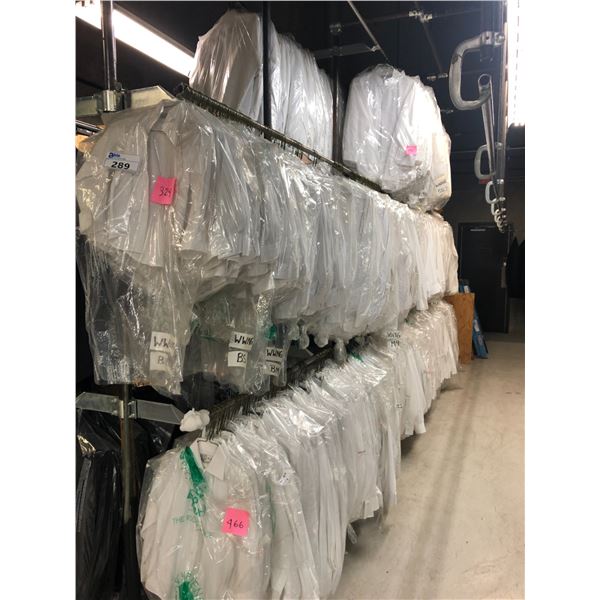 WHITE DRESS SHIRTS APPROX 700 MIXED SIZES