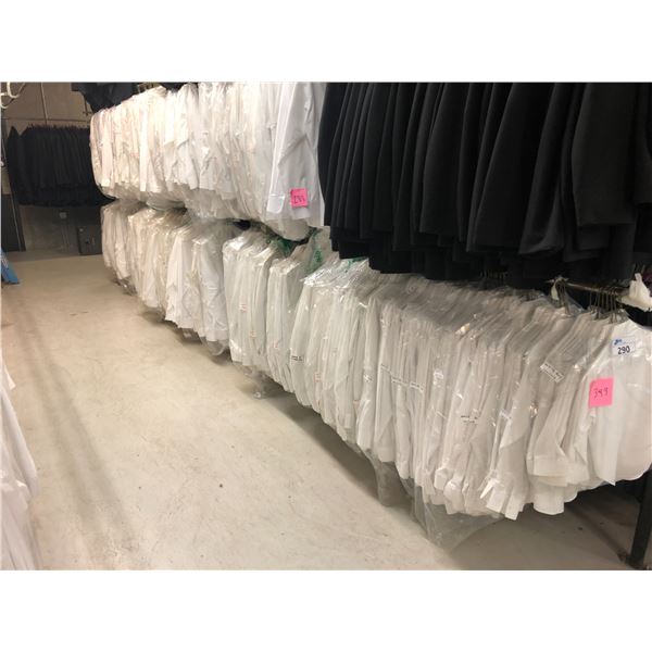 WHITE DRESS SHIRTS APPROX 330 MIXED SIZES