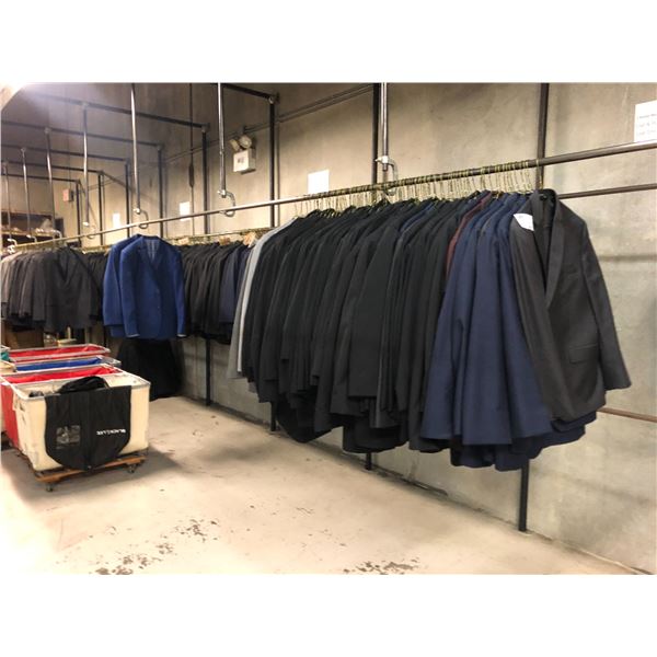 APPROX 200 MIXED SUIT JACKETS VARIOUS COLOURS AND SIZES