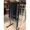 Image 2 : LOT OF 9 DISPLAY RACKS AND CONTENTS INCLUDING JACKETS, VESTS, SHIRTS AND PANTS