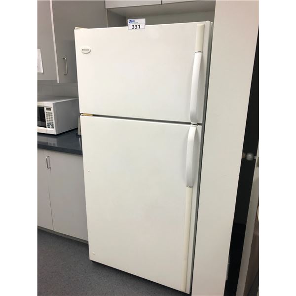 WHITE FRIGIDAIRE FRIDGE/FREEZER 31"X67"X30"