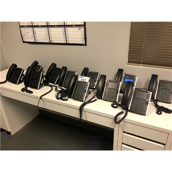 11 POLYCOM DISPLAY PHONE HANDSETS