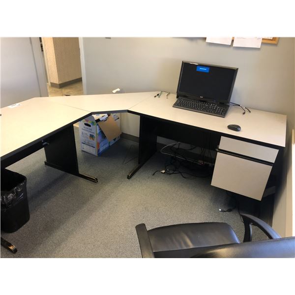 REMAINING CONTENTS OF OFFICE TWO INCLUDING DESKS, CHAIRS AND CABINETS WITH ALL CONTENTS