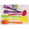 NEW SET OF 5 HIGH HEAT SILICONE COOKING UTENSILS