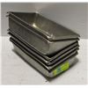 Image 1 : LOT OF 6 ALUMINUM LOAF PANS 9.5" X 5.5" X 2"